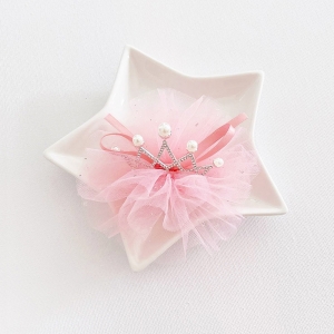 Girl Hair Clip Princess Crown Pearl (GHP8905A)